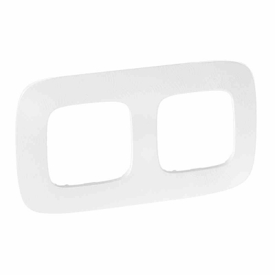Plate Valena Allure - 2 gang - white zen