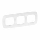 Plate Valena Allure - 3 gang - white zen