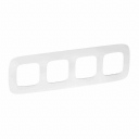 Plate Valena Allure - 4 gang - white zen