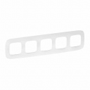 Plate Valena Allure - 5 gang - white zen