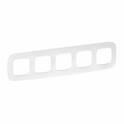 Plate Valena Allure - 5 gang - white zen