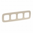 Plate Valena Allure - 4 gang - ivory zen