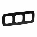 Valena Allure черная рамка 3 местная