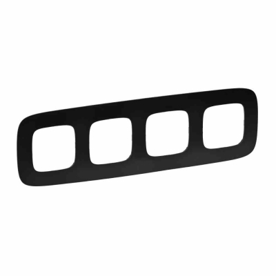 Valena Allure черная рамка 4 местная