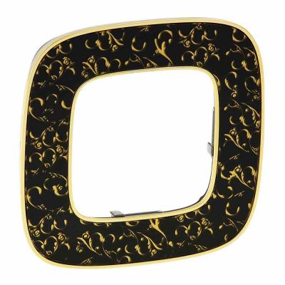 Plate Valena Allure - 1 gang - black barroque