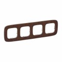 Plate Valena Allure - 4 gang - leather