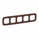 Plate Valena Allure - 5 gang - leather