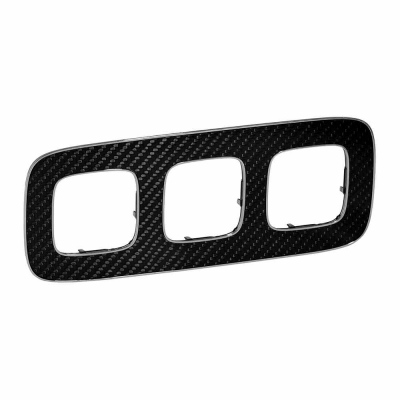 Plate Valena Allure - 3 gang - carbon