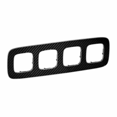 Plate Valena Allure - 4 gang - carbon