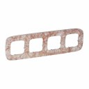 Plate Valena Allure - 4 gang - wires