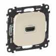 Screw-type socket HDMI 1.3 Valena Allure - ivory
