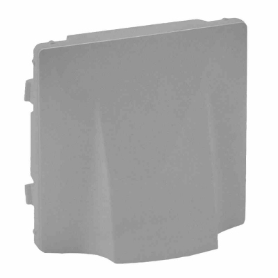Cover plate Valena Life - cable outlet - aluminium