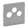 Cover plate Valena Life - TV-R-SAT socket - aluminium