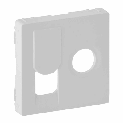 Лицевая панель - Valena Life - для розеток TV + RJ 45 категории 6 UTP Кат. Š 7 530 55 - белый