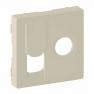 Cover plate Valena Life - TV socket 0-2400 MHz + RJ45 category 6 UTP - ivory