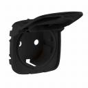 Valena Allure черная центральная плата для Розетки с крышкой