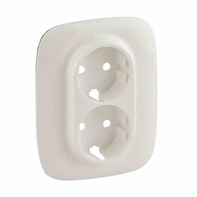 Cover plate Valena Allure - 2x2P+E socket - German standard - pearl