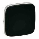 Cover plate Valena Allure - one/two-way switch or push-button - black