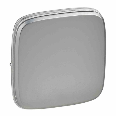 Cover plate Valena Allure - one/two-way switch or push-button - light nickel