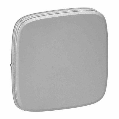 Cover plate Valena Allure - intermediate switch - aluminium