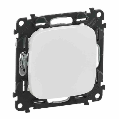 Blanking plate Valena Allure - screw/claw mounting - white