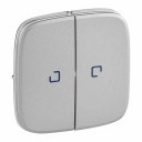 Valena Allure алюминиевая клавиша двойная с индикацией