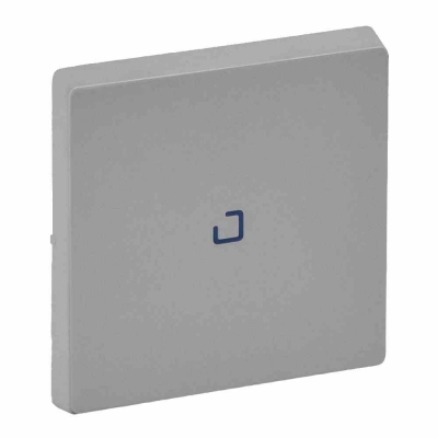 Cover plate Valena Life - illuminated intermediate switch - aluminium