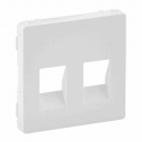 Cover plate Valena Life - double loudspeaker socket - white