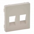 Cover plate Valena Life - double loudspeaker socket - ivory
