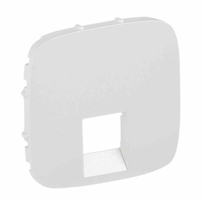 Cover plate Valena Allure - RJ 45/RJ 11 socket - pearl