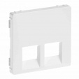 Лицевая панель - Valena Life - для двойных розеток RJ 45 и RJ 11 Кат. Š 7 530 32/39/41/43/45/47/49 - белый