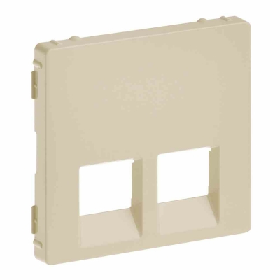 Cover plate Valena Life - double RJ 45/RJ 11 or RJ 45 + RJ 11 socket - ivory