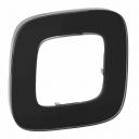 Plate Valena Allure - 1 gang - black glass