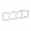 Plate Valena Allure - 4 gang - white glass