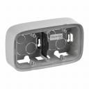 Valena Allure алюминиевая монтажная коробка 2 местная