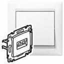 Valena balts Rozete 1xRJ45 Cat.5e