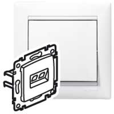 Valena balts Rozete 1xRJ45 Cat.5e