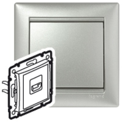 Розетка HDMI для аудио/видеоустройств - Valena - алюминий