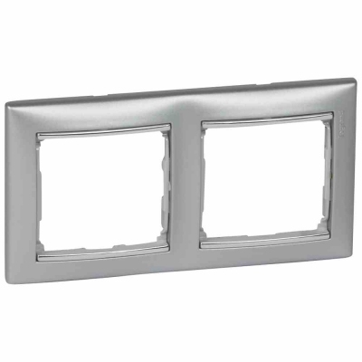 PLAQUE 2 P H. ALUMINIUM/SILVER