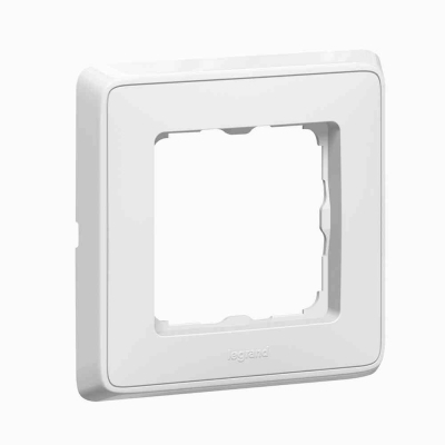 PLAQUE 1 POSTE BLANC