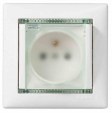 Valena balts Rozete a/z ar vāku IP44
