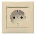 Valena rozete ar zemējumu, bēšā