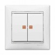 Valena balts Slēdzis 1+1 ar sp.