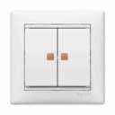 Valena balts Slēdzis 1+1 ar sp.