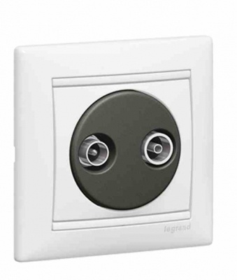 PRISE TV/RD CABLE 862MHZ BLANC