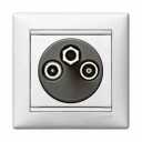 Valena balts Rozete TV-R-SAT 1,5dB