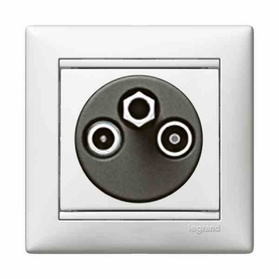 Valena balts Rozete TV-R-SAT 1,5dB