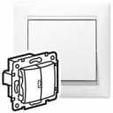 Valena balts Pārslēdzis 1+1 ar sp. (Vec.)