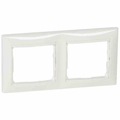Valena rāmis 2 vietīgs, horizontāls, balts
