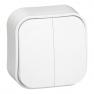 Forix divvietīgs slēdzis, virsapmetuma, IP2X, balts